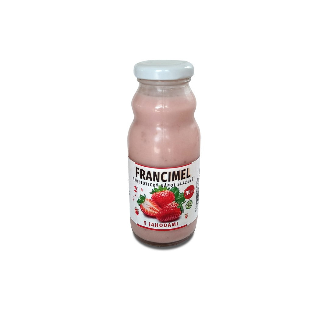 Probiotický jogurtový nápoj Francimel  jahoda - 200 ml