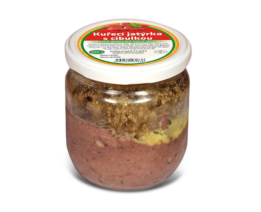 Kuřecí jatýrka s cibulkou - 250g